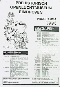 30626 Programma Prehistorisch Openluchtmuseum Eindhoven, 05-02-1994 - 11-12-1994