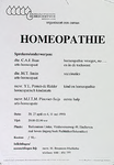 30653 Cursus homeopathie in Trefcentrum Unitas, 20-04-1993 - 11-05-1993