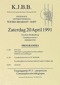 30658 Regionale ontmoetingsdag slachtoffers Japanse bezetting in Buurthuis De Rondweg, 20-04-1991