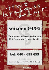 30709 Publiciteit voor het Brabants Orkest seizoen 94/95, 1994 - 1995