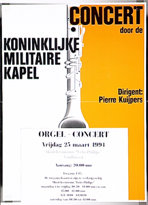 30728 Concert Koninklijke Militaire Kapel in Muziekcentrum Frits Philips, 25-03-1994