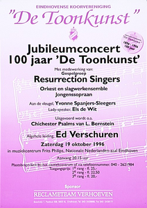 30770 Concert ter gelegenheid van het 100 jarig bestaan van Eindhovense Koorvereniging 'De Toonkunst' in muziekcentrum ...