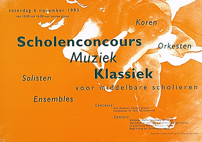 30771 Scholenconcours klassieke muziek voor middelbare scholieren in de aula van Rommert Casimir School en conert in ...