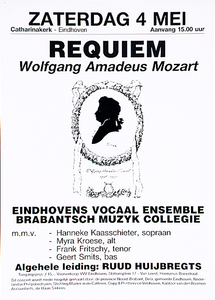 30782 Uitvoering Requiem van Mozart door Eindhovens Vocaal Ensemble in de Catharinakerk, 04-05-1992