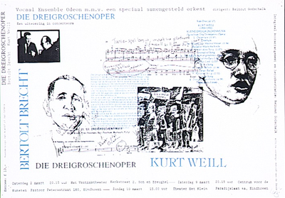 30795 Uitvoering Die Dreigroschenoper door Vocaalensemble Odeon in Eindhoven en Son en Breugel, 02-03-1992 - 10-03-1992