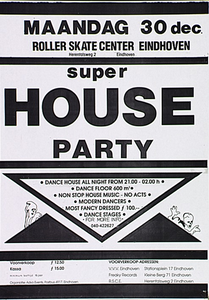30872 House party in Roller Skate center, 30-12-1992