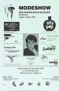 30902 Modeshow najaar/winter 1991 georganiseerd door Eindhovense modewinkels in Grand Cafe Artys , 26-09-1991
