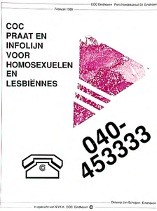 30951 Praat en infolijn voor homosexuelen en lesbiënnes, 02-1988