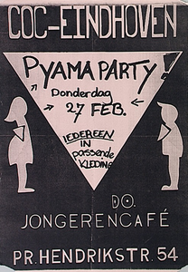 30955 Pyama party bij COC in jongerencafé, 27-02-1992