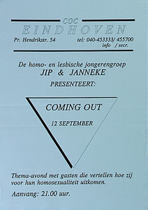 30960 Thema-avond homojongeren bij COC, 12-09-1991
