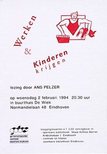 31080 Lezing voor vrouwen in buurthuis De Wiek, 02-02-1994