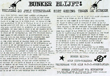 31119 Aankondiging uitspraak kortgeding tegen de bunker van kraakbeweging tegen Gemeente Eindhoven, 20-07-1990