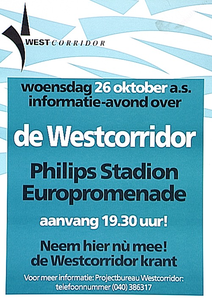 31144 Informatie-avond over de Westcorridor Strijp in de Europromenade van het Philips Stadion, 1994
