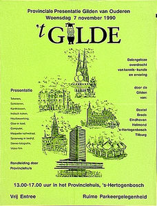 31154 Presentatie Gilden van Ouderen in het Provinciehuis en rondleiding, 07-11-1990