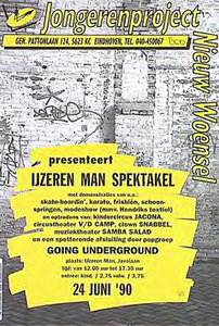 31178 Jongerenproject presenteert IJzeren Man Spektakel bij de IJzeren Man, 24-06-1990