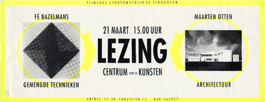 31252 Lezing over gemengde technieken en architectuur in Centrum voor de Kunsten, 21-03-1993