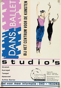 31265 Dansstudio's bij het Centrum voor de Kunsten op verschillende locaties in Eindhoven, 1990