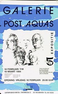 31268 Expositie van tekenaars in Galerie Post Aquas bij Centrum voor de Kunsten, 18-02-1994 - 18-03-1994