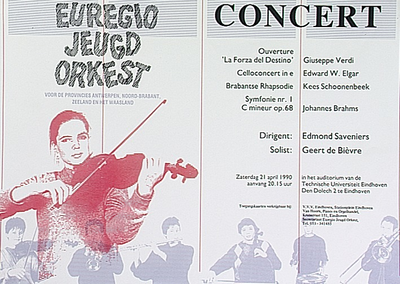 31375 Concert jeugdorkest in het auditorium van de TU Eindhoven, 21-04-1990