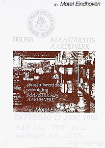31389 Maastrichts aardewerkbeurs in Motel Eindhoven, 13-06-1992