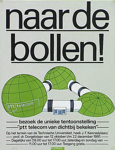 31398 Reizende tentoonstelling van PTT-telecom op het terrein van de TU Eindhoven, 12-10-1991 - 22-12-1991