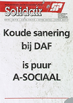 31408 Protest-aktie van Socialistiese Partij (SP) tegen de sluiting na het faillisement van de DAF, 1992