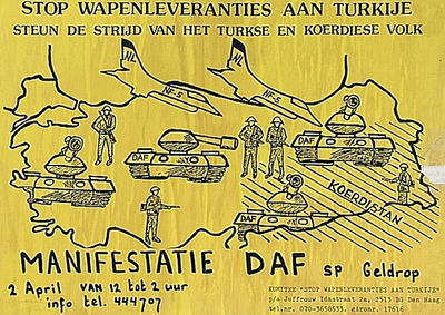 31441 Manifestatie van de vredesbeweging bij DAF, 02-04-1992