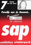 31447 Affiche van de Socialistiese Arbeiderspartij voor de gemeenteraadsverkiezingen 1990, 1990