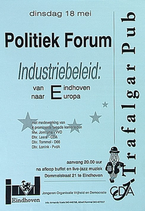 31459 Politiek Forum in de Trafalgar Pub, 18-05-1993