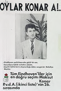 31471 Verkiezingsaffiche Turkse kandidaat PvdA, 1992
