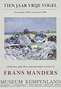 31482 Overzichtstentoonstelling van Frans Manders in Museum Kempenland, 12-11-1988 - 08-01-1989