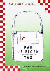31484 Affiche voor gebruik van boodschappentassen, 1992