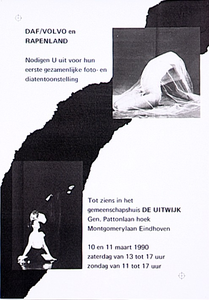 31498 Fototentoonstelling in gemeenschapshuis De Uitwijk, 10-03-1992 - 11-03-1992