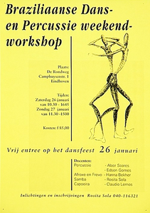 31517 Workshop Braziliaanse dansen en percussie bij De Rondweg, 26-01-1992 - 27-01-1992