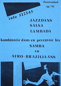 31518 Cursusaanbod Braziliaanse dansen en percussie, 1990 - 1991