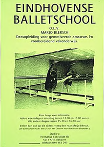 31520 Dansopleiding bij de Eindhovense Balletschool bij het Centrum voor de Kunsten, 1992