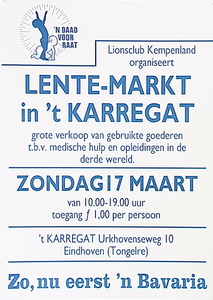 31529 Lionsclub Kempenland organiseert de lentemarkt in 't Karregat, 17-03-1991