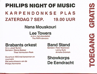 31553 Philips Night of Music aan de Karpendonkse Plas, 07-09-1991