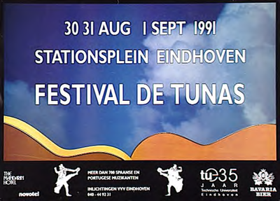 31557 Festival de Tunas op het Stationsplein, 30-08-1991 - 01-09-1991