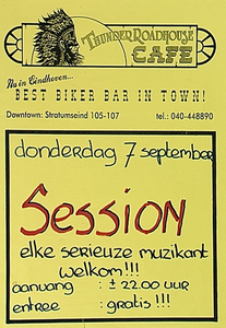 31635 Instuif voor muzikanten in ThunderRoadhouse cafe, 07-09-1995