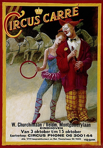 31654 Voorstelling van circus Carré op het veld aan W. Churchillaan / Veldm. Montgomerylaan, 03-10-1995 - 15-10-1995