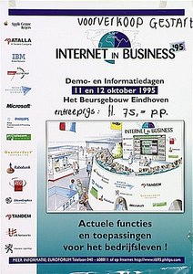 31658 Beurs over internettoepassingen voor de zakenwereld in het Beursgebouw, 11-10-1995 - 12-10-1995