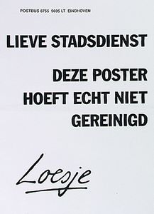 31663 Poster van aktiegroep Loesje, 1995
