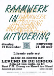 31673 Literair café met poëzie en cinema bij de Effenaar door Raamwerk, 19-12-1995