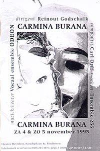 31687 Zanguitvoering Carmina Burana door Vocaal ensemble Odeon in Theater Het Klein, 04-11-0995 - 05-11-1995