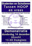 31705 Studentendemonstratie tegen regeringsvoornemens op het Domplein in Utrecht georganiseerd door het Landelijk Actie ...
