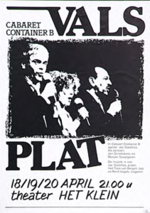 31719 Cabaretvoorstelling van Cabaret Container B in Theater het Klein, 18-04-1992 - 20-04-1992