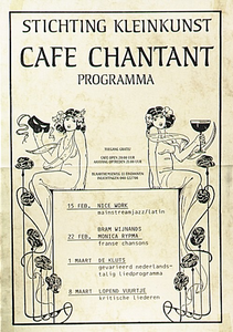 31722 Het programma van Stichting Kleinkunst in Cafe Chantant, 15-02-1991 - 08-03-1991