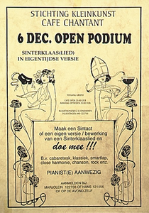 31723 Open Podium bij Stichting Kleinkunt in Cafe Chantant, 06-12-1991