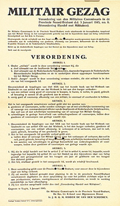 31738 Verordening door de Militair Commissaris van het Militair Gezag aangaande Handel met Militairen, 03-01-1945